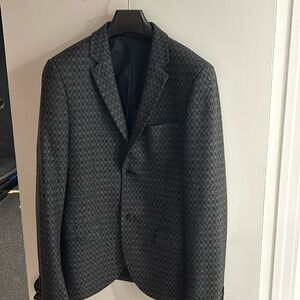 Top man wool print blazer size m , 38. Sport jacket